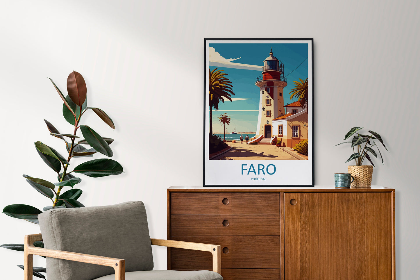 Faro Travel Print Wall Art Faro Wall Hanging Home Décor Faro Gift Art Lovers Portugal Art Lover Gift Faro Wall Décor Faro Travel Decor