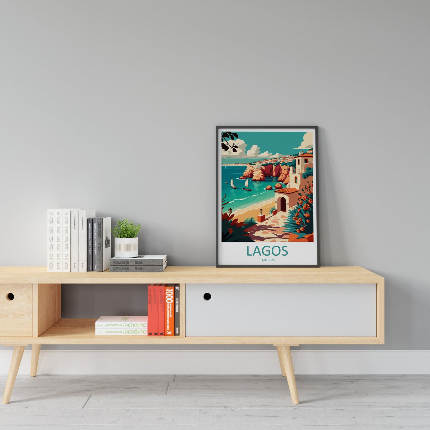 Lagos Travel Print Wall Art Lagos Wall Hanging Home Décor Lagos Gift Art Lovers Portugal Art Lover Gift Lagos Wall Décor Lagos Travel Art