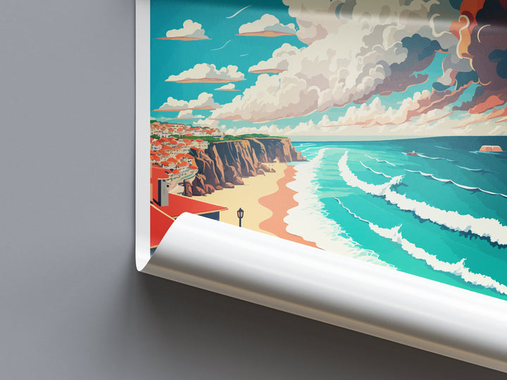 Nazaré Travel Print Wall Art Nazaré Wall Hanging Home Décor Nazaré Gift Art Lovers Portugal Art Lover Gift Nazaré Wall Décor Nazaré Wall Art