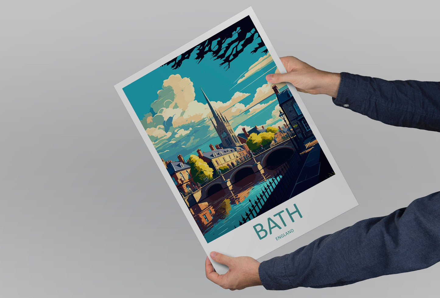 Bath Travel Print Wall Art Bath Wall Hanging Home Décor Bath Gift Art Lovers England Art Lover Gift Bath City England Travel Art Gift