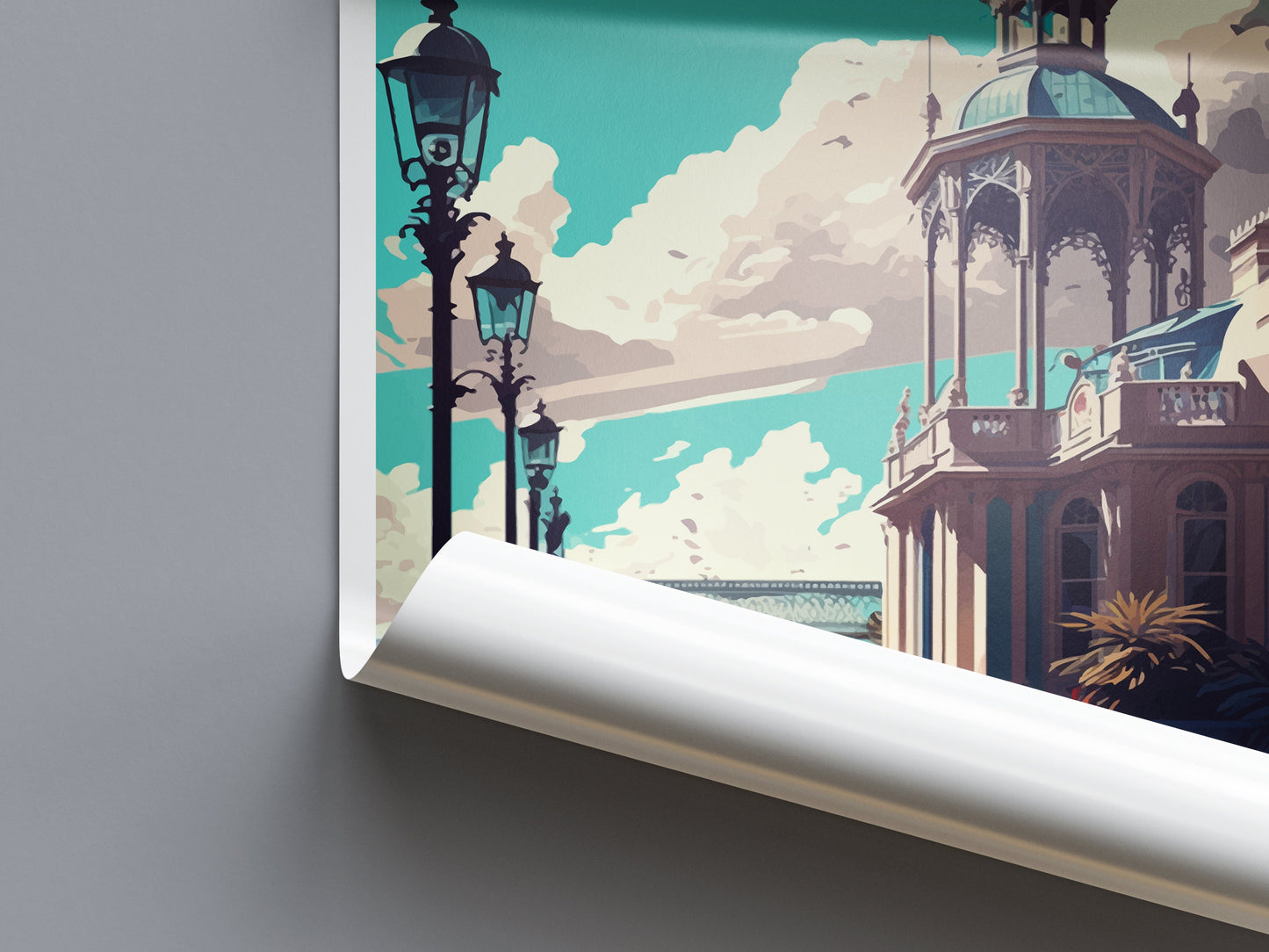 Brighton Travel Print Wall Art Brighton Wall Hanging Home Décor Brighton Gift Art Lovers England Art Lover Gift Brighton Travel Art Gift