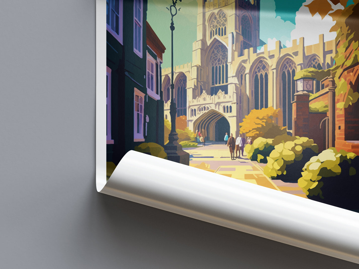 Canterbury Travel Print Wall Art Canterbury Wall Hanging Home Décor Canterbury Gift Art Lovers Art Lover Gift Canterbury Travel Art Gift