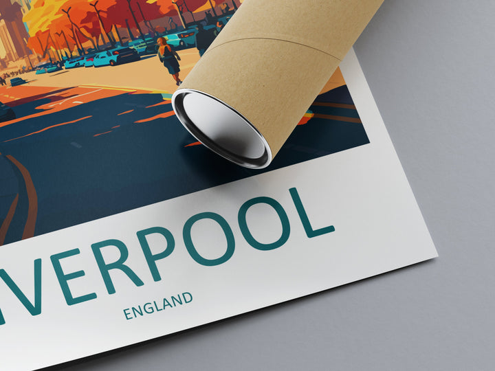 Liverpool Travel Print Wall Art Liverpool Wall Hanging Home Décor Liverpool Gift Art Lovers England Art Lover Gift Liverpool Travel Art Gift