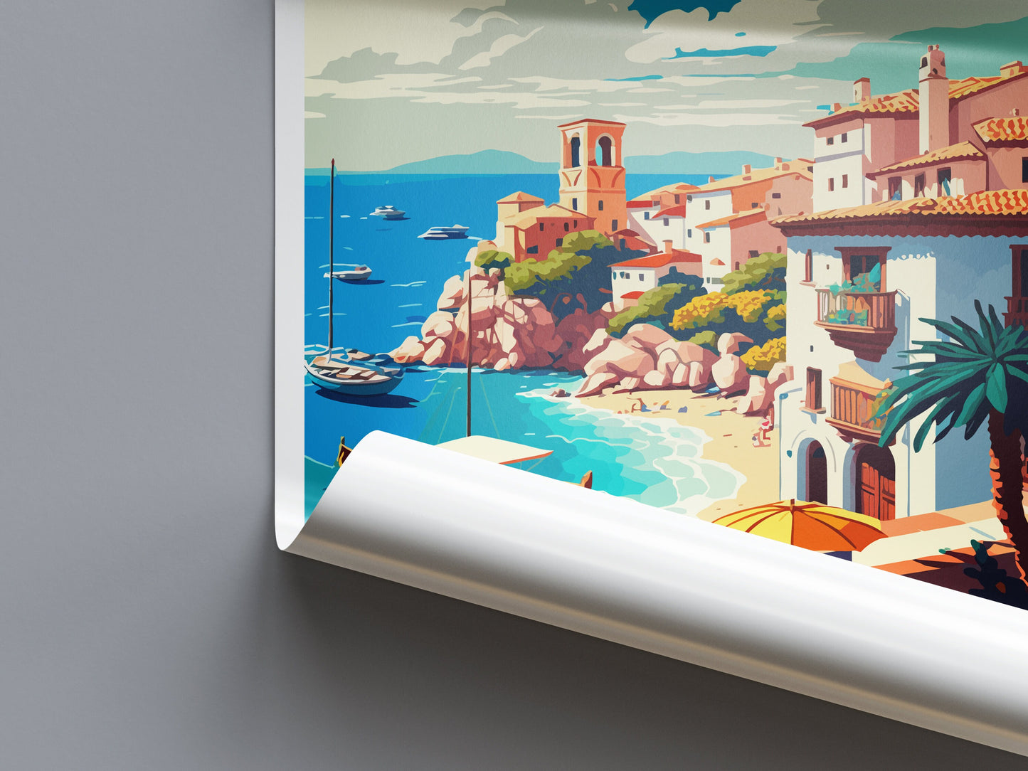 Costa Brava Travel Print Wall Art Costa Brava Wall Hanging Home Décor Costa Brava Gift Art Lovers Spain Art Lover Gift Costa Brava Art Print