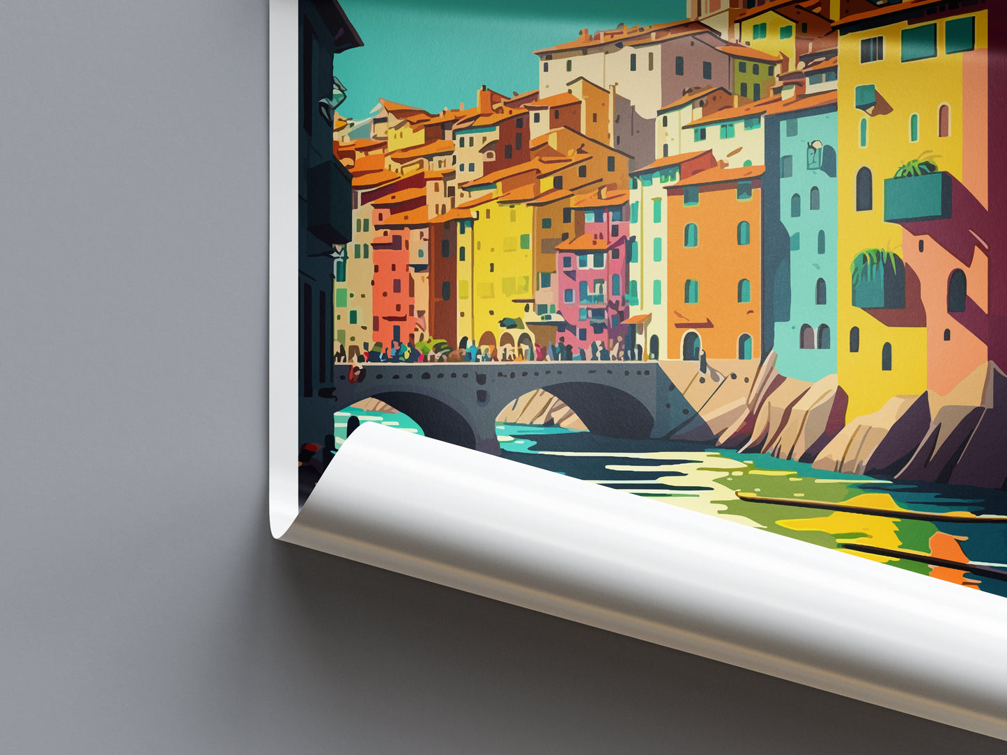 Girona Travel Print Wall Art Girona Wall Hanging Home Décor Girona Gift Art Lovers Spain Art Lover Gift Girona Wall Décor Girona Spain Print