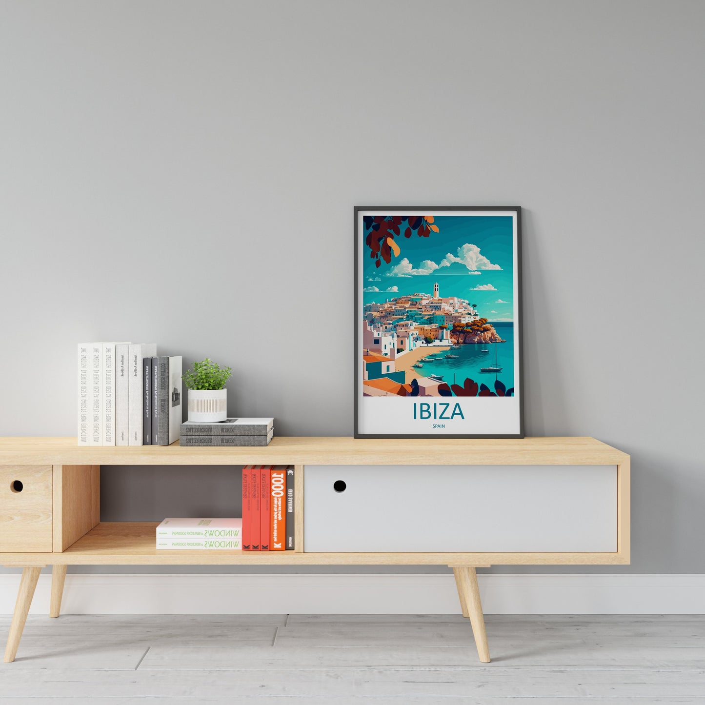 Ibiza Travel Print Wall Art Ibiza Wall Hanging Home Décor Ibiza Gift Art Lovers Spain Art Lover Gift Ibiza Wall Décor Ibiza Spain Print