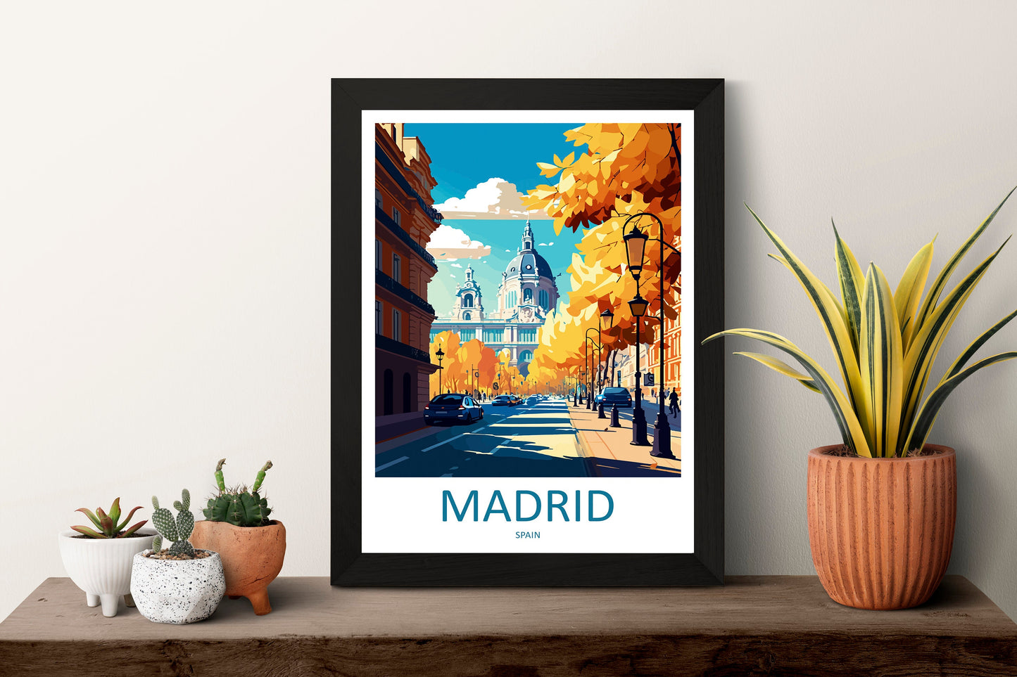 Madrid Travel Print Wall Art Madrid Wall Hanging Home Décor Madrid Gift Art Lovers Spain Art Lover Gift Madrid Wall Décor Madrid Spain Print