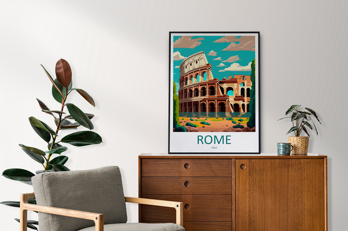 Rome Travel Print Wall Art Rome Wall Hanging Home Décor Rome Gift Art Lovers Italy Art Lover Gift Rome Print Italy Wall Art Decor