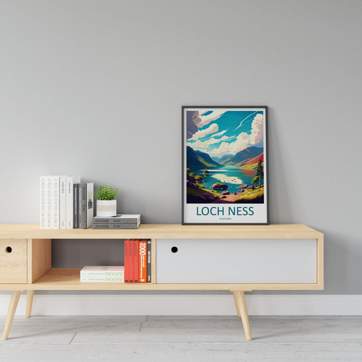 Loch Ness Print Loch Ness Home Décor Landscape Art Print Loch Ness Wall Art for Scotland Enthusiast Gift Wall Hanging Loch Ness Scotland Art