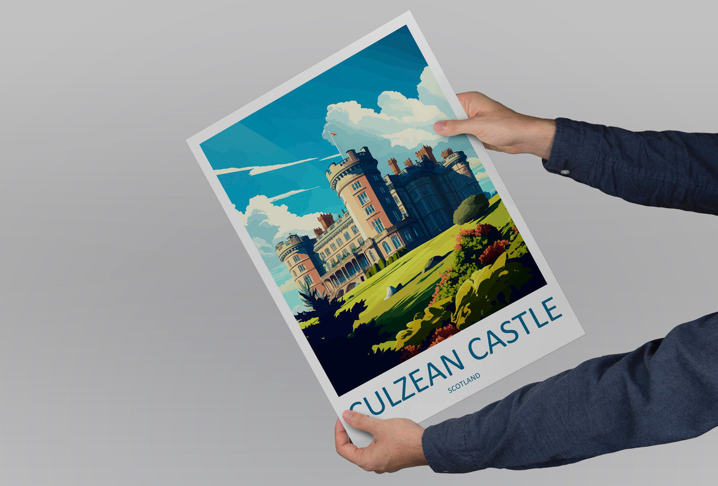 Culzean Castle Travel Print Wall Art Culzean Castle Wall Hanging Home Décor Culzean Castle Gift Art Lovers Scotland Art Lover Gift