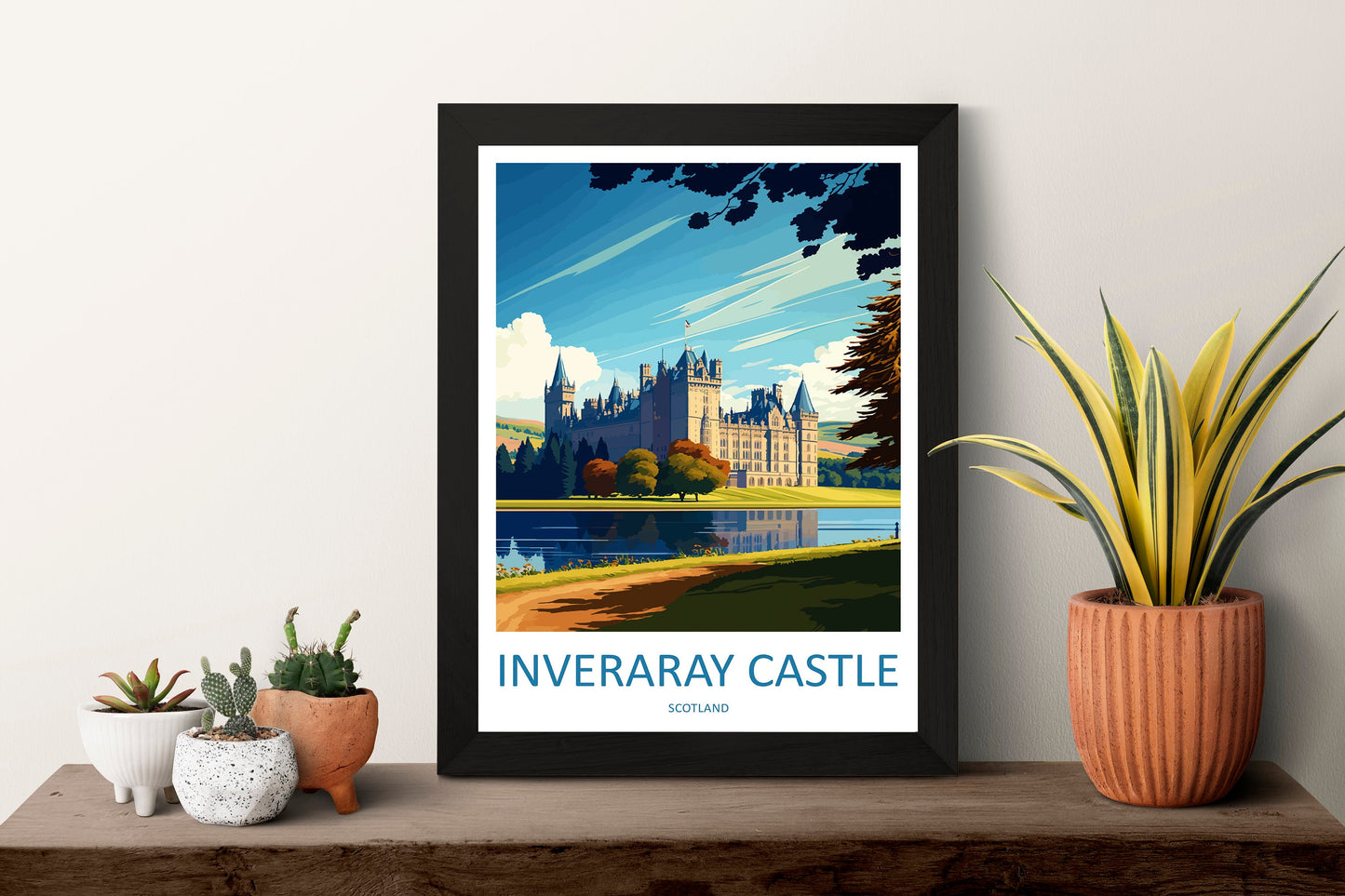 Inveraray Castle Travel Print Wall Art Inveraray Castle Wall Hanging Home Décor Inveraray Castle Gift Art Lovers Scotland Art Lover Gift