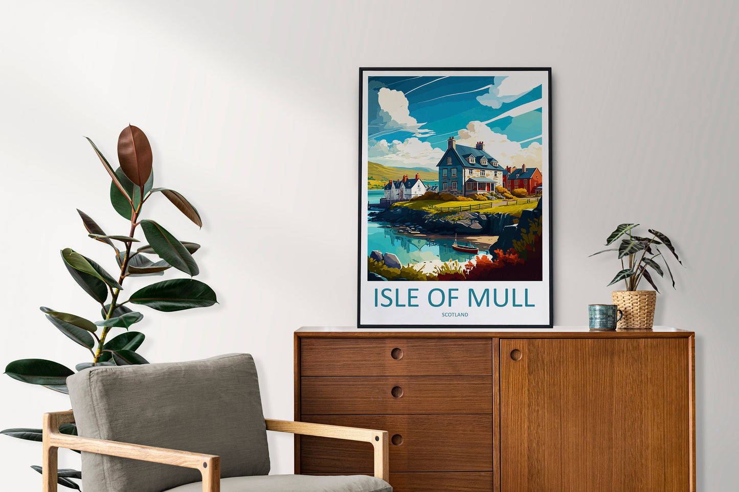 Isle Of Mull Travel Print Wall Art Isle Of Mull Wall Hanging Home Décor Isle Of Mull Gift Art Lovers Scotland Art Lover Gift Isle Of Mull