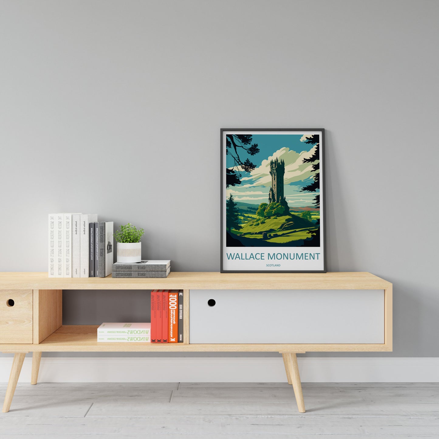 Wallace Monument Travel Print Wall Art Wallace Monument Wall Hanging Home Décor Wallace Monument Gift Art Lovers Scotland Art Lover Gift