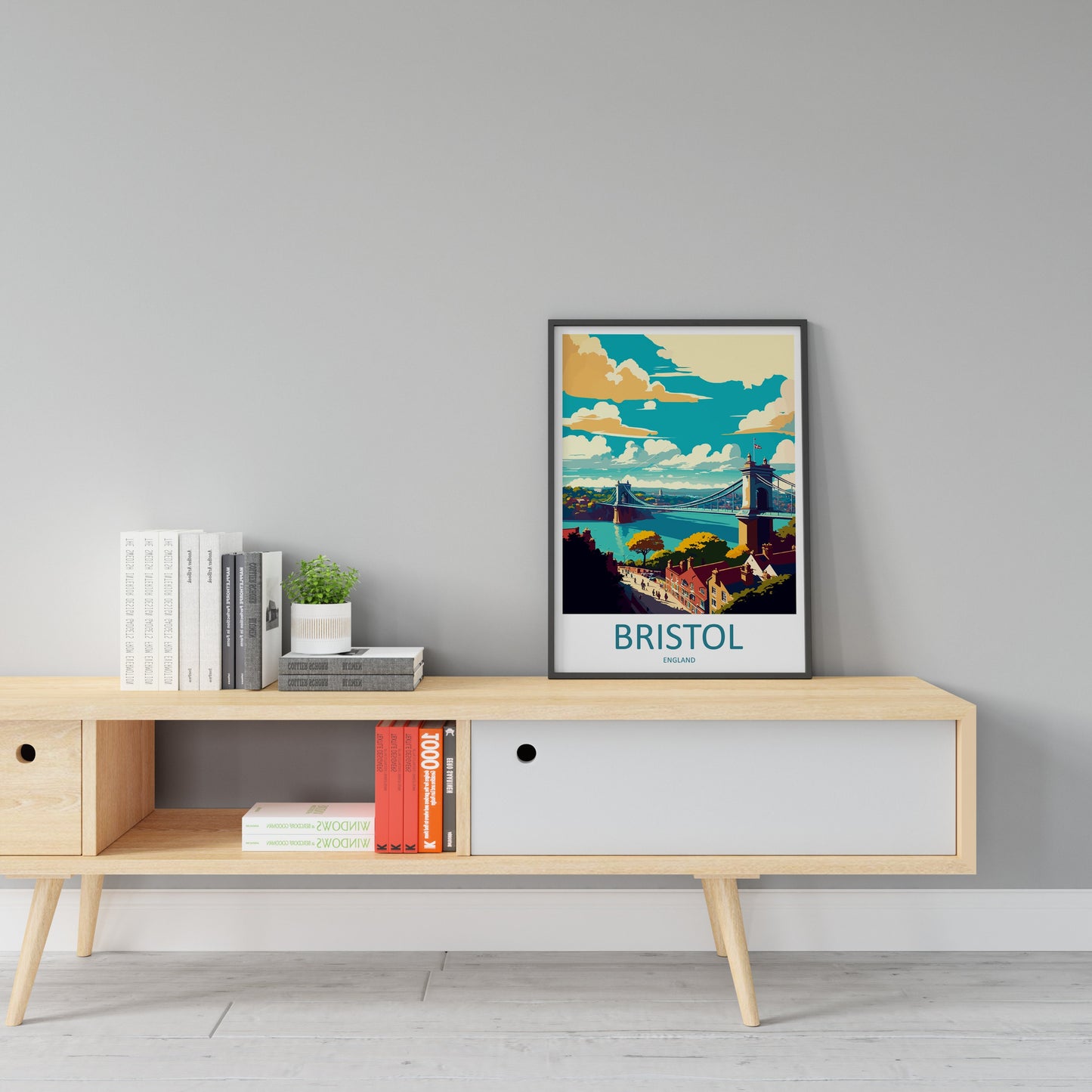Bristol Travel Print Wall Art Bristol Wall Hanging Home Décor Bristol Gift Art Lovers England Art Lover Gift Bristol Bridge City Art Print