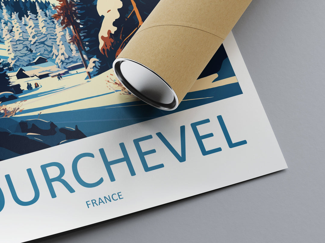 Courchevel Travel Print Wall Art Courchevel Wall Hanging Home Décor Courchevel Gift Art Lovers Ski Art Lover Gift Courchevel Print Skiing