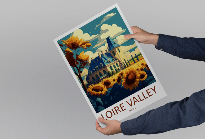 Loire Valley Travel Print Wall Art Loire Valley Wall Hanging Home Décor Loire Valley Gift Art Lovers France Art Lover Gift Loire Valley Art