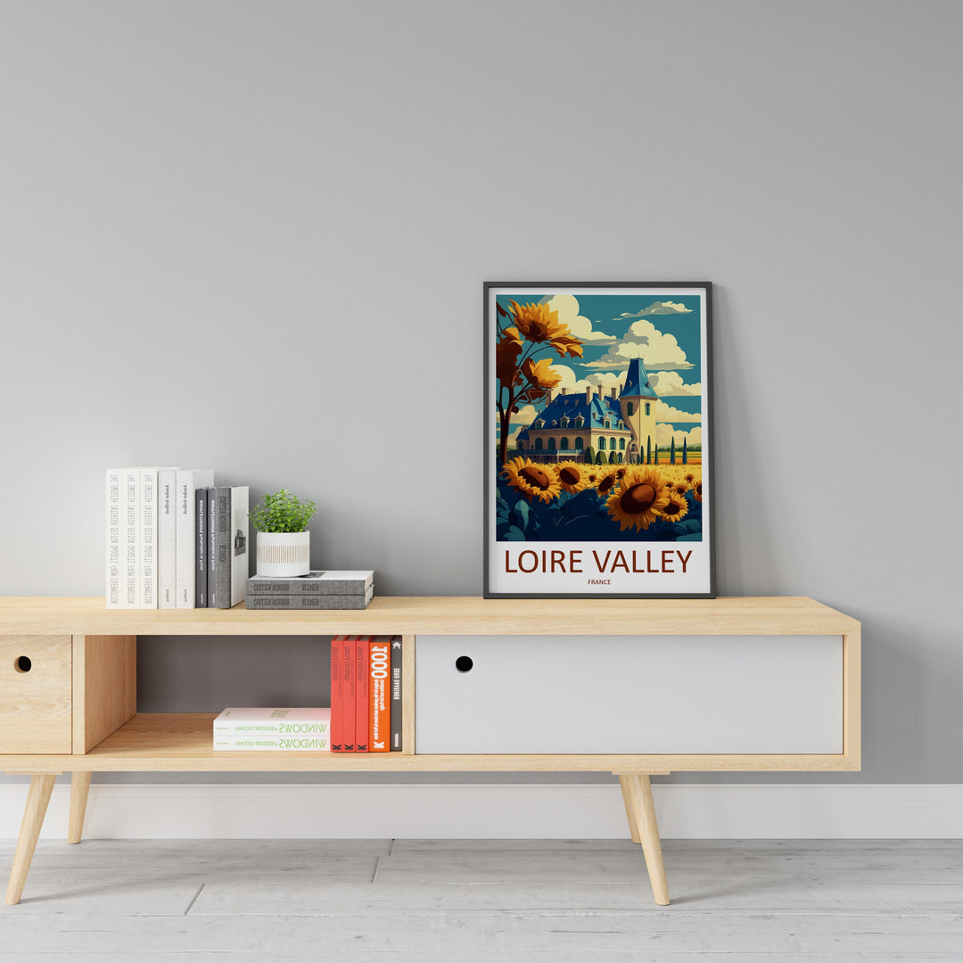 Loire Valley Travel Print Wall Art Loire Valley Wall Hanging Home Décor Loire Valley Gift Art Lovers France Art Lover Gift Loire Valley Art