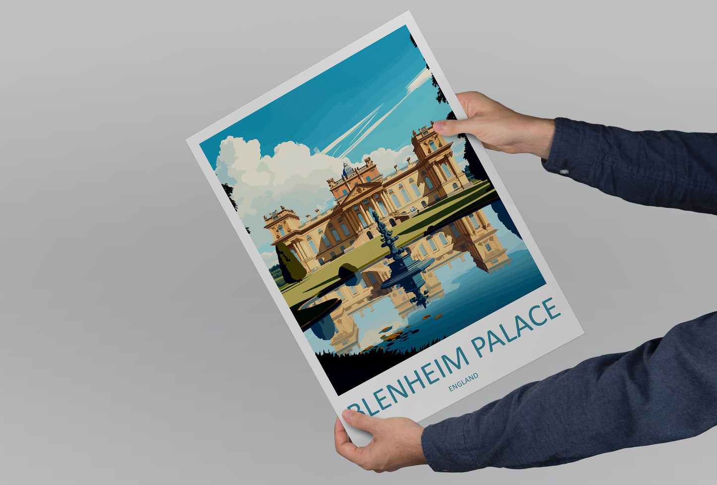 Blenheim Palace Travel Print Wall Art Blenheim Palace Wall Hanging Home Décor Blenheim Palace Gift Art Lovers England Art Lover Gift