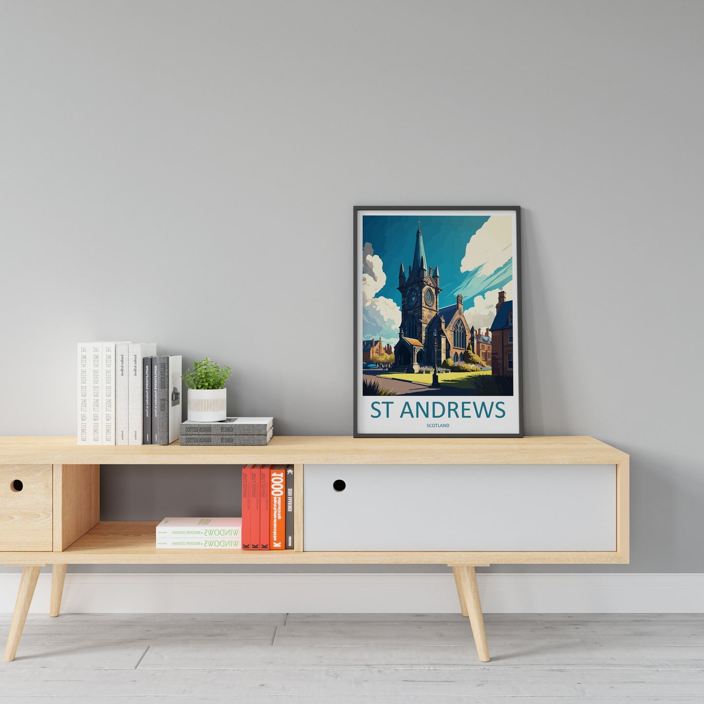 St Andrews Travel Print Wall Art St Andrews Wall Hanging Home Décor St Andrews Gift Art Lovers Scotland Art Lover Gift St Andrews Artwork