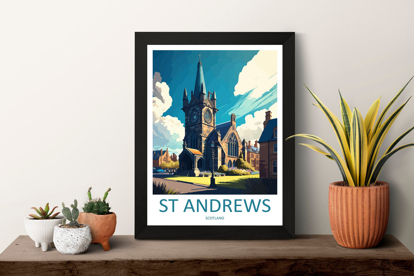 St Andrews Travel Print Wall Art St Andrews Wall Hanging Home Décor St Andrews Gift Art Lovers Scotland Art Lover Gift St Andrews Artwork
