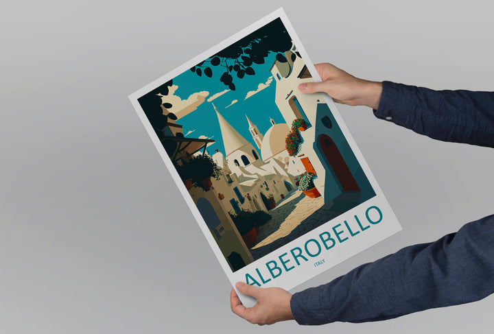Alberobello Travel Print Wall Art Alberobello Wall Hanging Home Décor Alberobello Gift Art Lovers Italy Art Lover Gift Alberobello Print