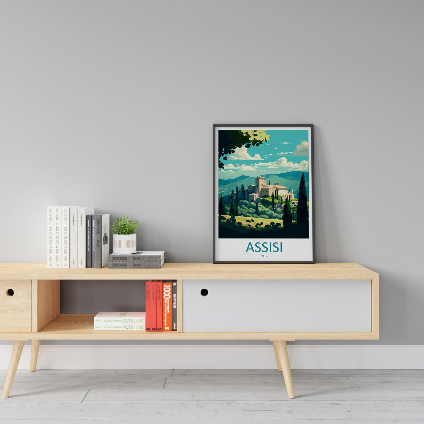 Assisi Travel Print Wall Art Assisi Wall Hanging Home Décor Assisi Gift Art Lovers Italy Art Lover Gift Assisi Print Assisi Travel Gift Art