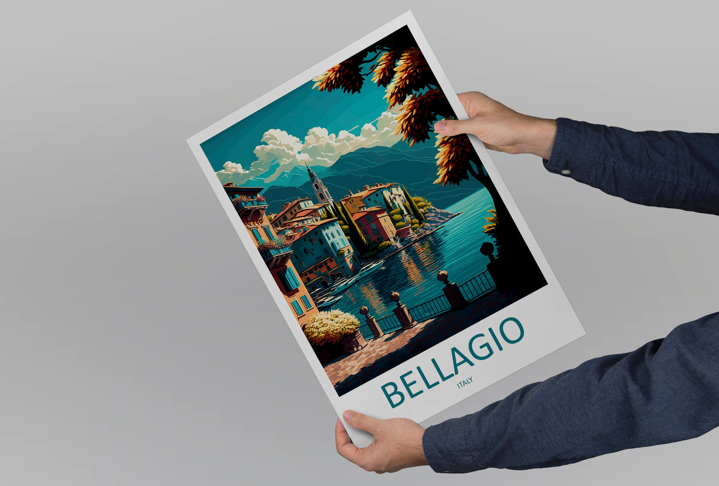 Bellagio Travel Print Wall Art Bellagio Wall Hanging Home Décor Bellagio Gift Art Lovers Italy Art Lover Gift Bellagio Print Bellagio Travel