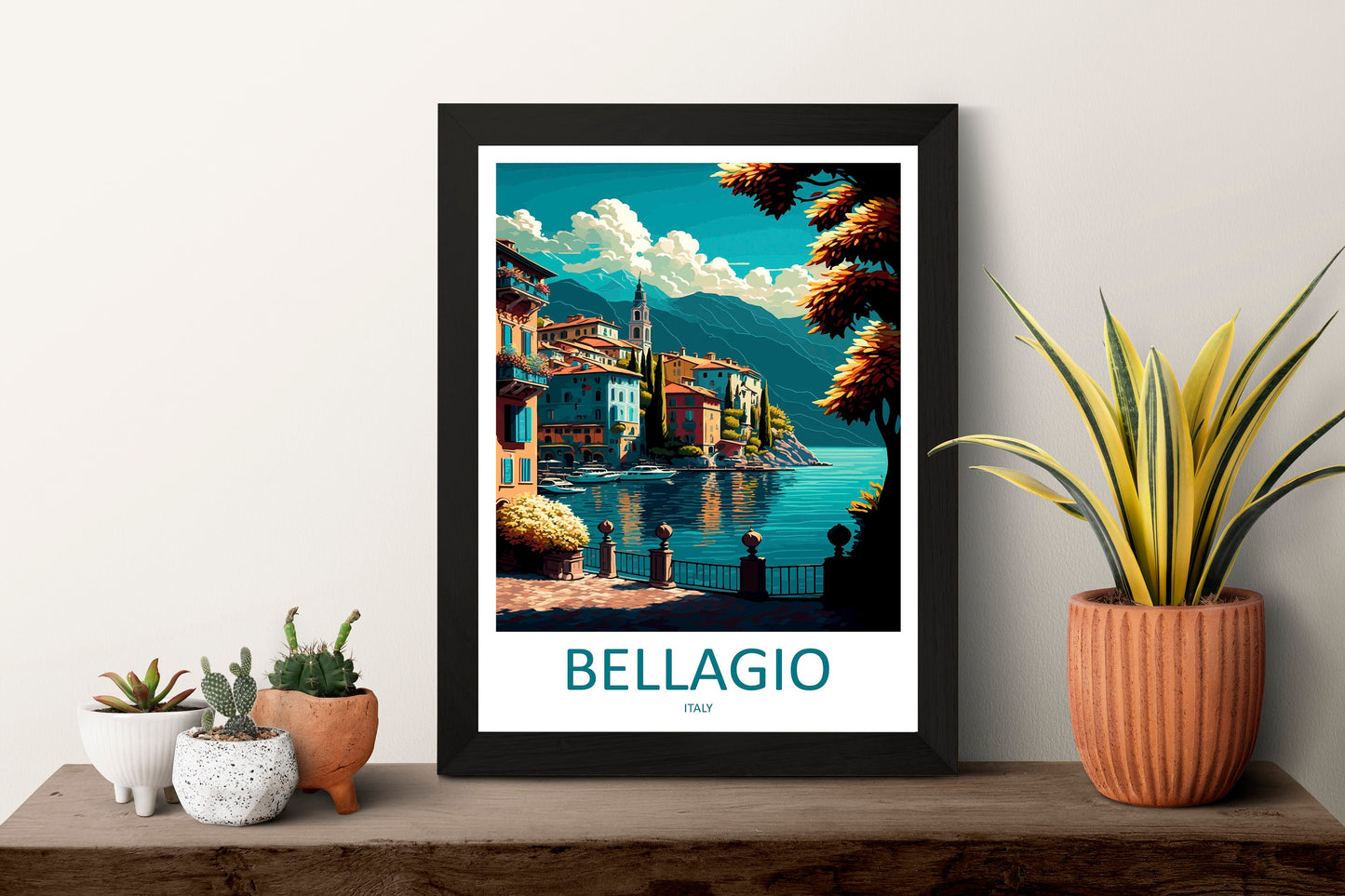 Bellagio Travel Print Wall Art Bellagio Wall Hanging Home Décor Bellagio Gift Art Lovers Italy Art Lover Gift Bellagio Print Bellagio Travel