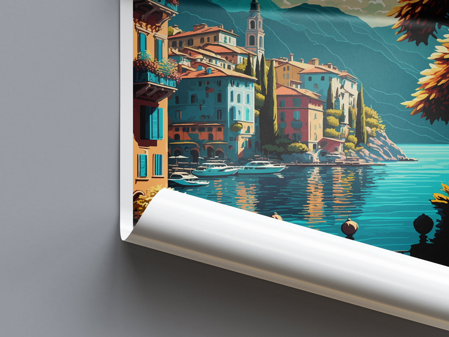 Bellagio Travel Print Wall Art Bellagio Wall Hanging Home Décor Bellagio Gift Art Lovers Italy Art Lover Gift Bellagio Print Bellagio Travel
