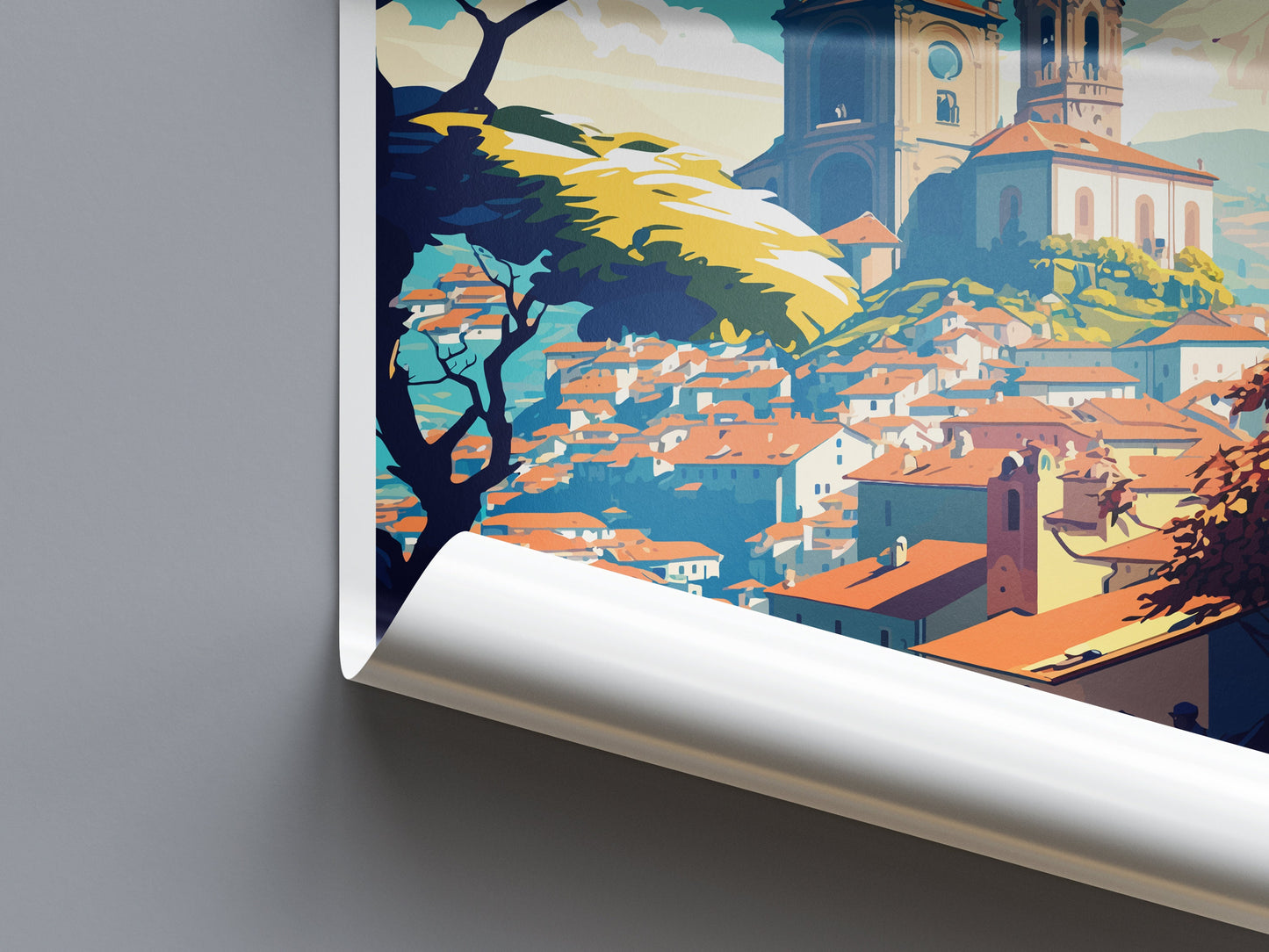 Braga Travel Print Wall Art Braga Wall Hanging Home Décor Braga Gift Art Lovers Italy Art Lover Gift Braga Print Braga Travel Gift Art