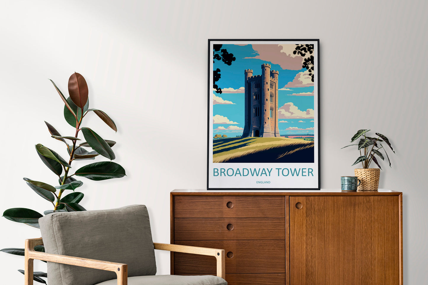 Broadway Tower Travel Print Wall Art Broadway Tower Wall Hanging Home Décor Broadway Tower Gift Art Lovers England Art Lover Gift Cotswold