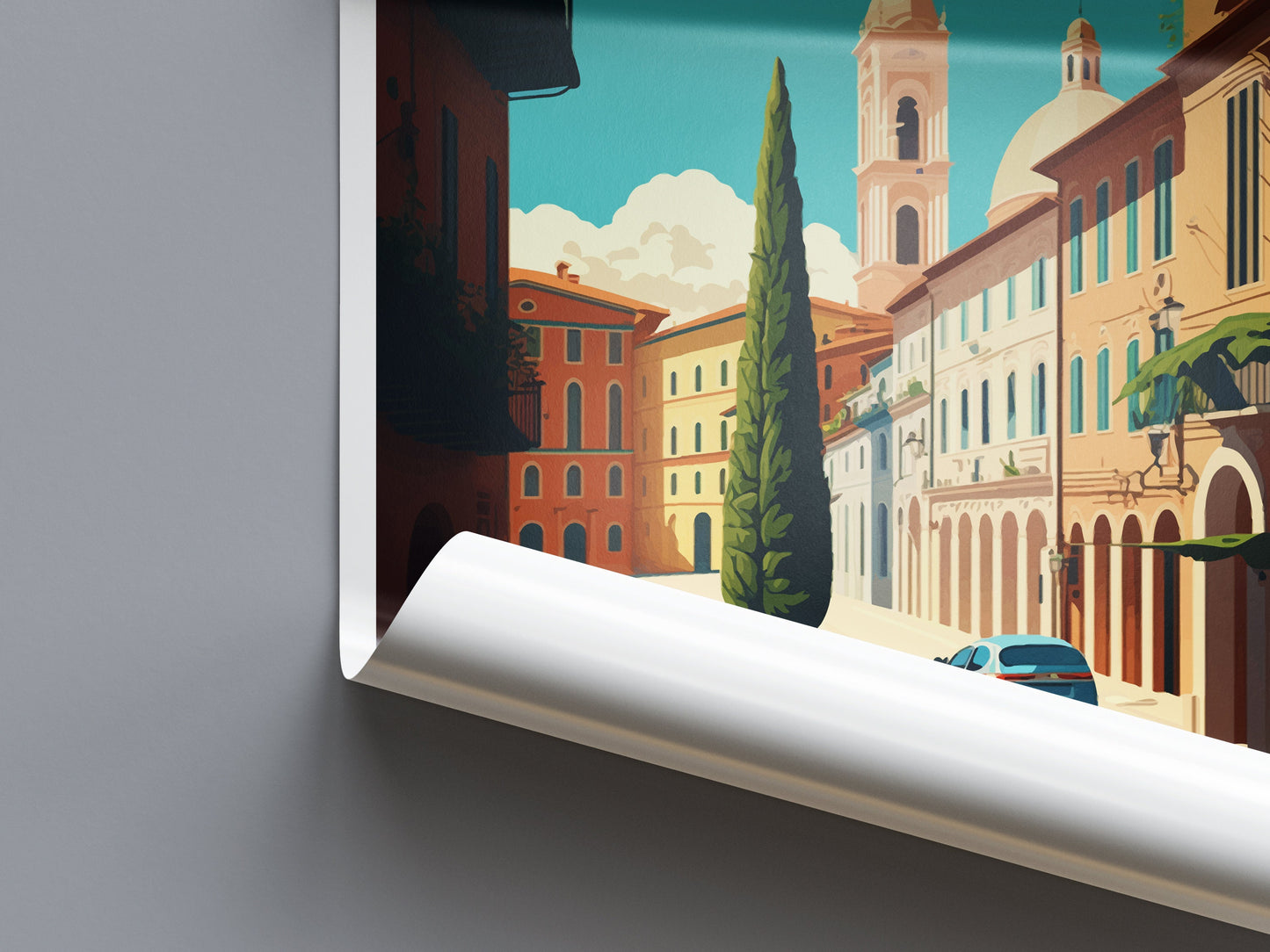 Modena Travel Print Wall Art Modena Wall Hanging Home Décor Modena Gift Art Lovers Italy Art Lover Gift Modena Print Modena Travel Gift Art