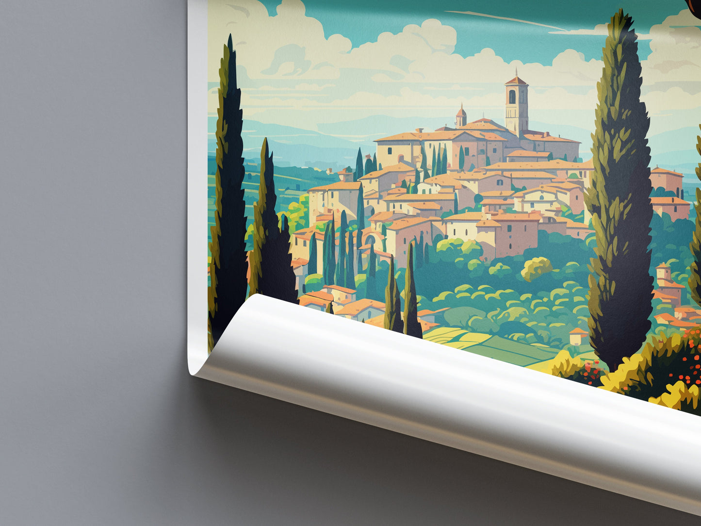 Montepulciano Travel Print Wall Art Montepulciano Wall Hanging Home Décor Montepulciano Gift Art Lovers Italy Art Lover Gift Montepulciano
