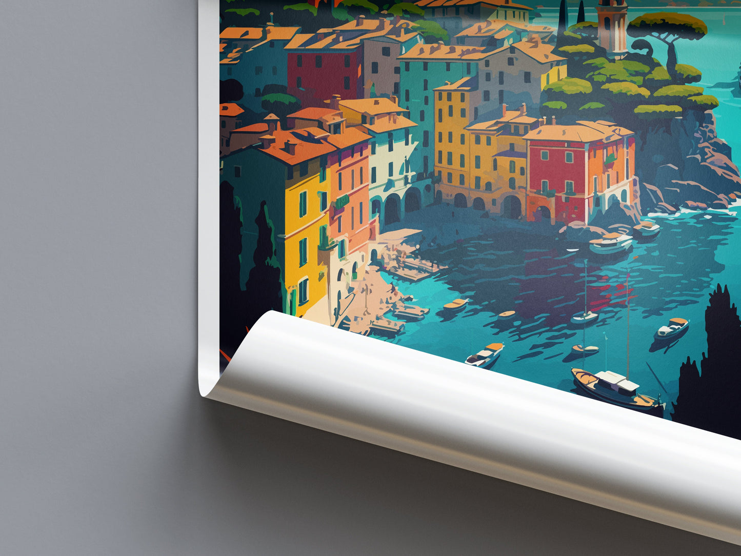 Portofino Travel Print Wall Art Portofino Wall Hanging Home Décor Portofino Gift Art Lovers Italy Art Lover Gift Portofino Print Portofino