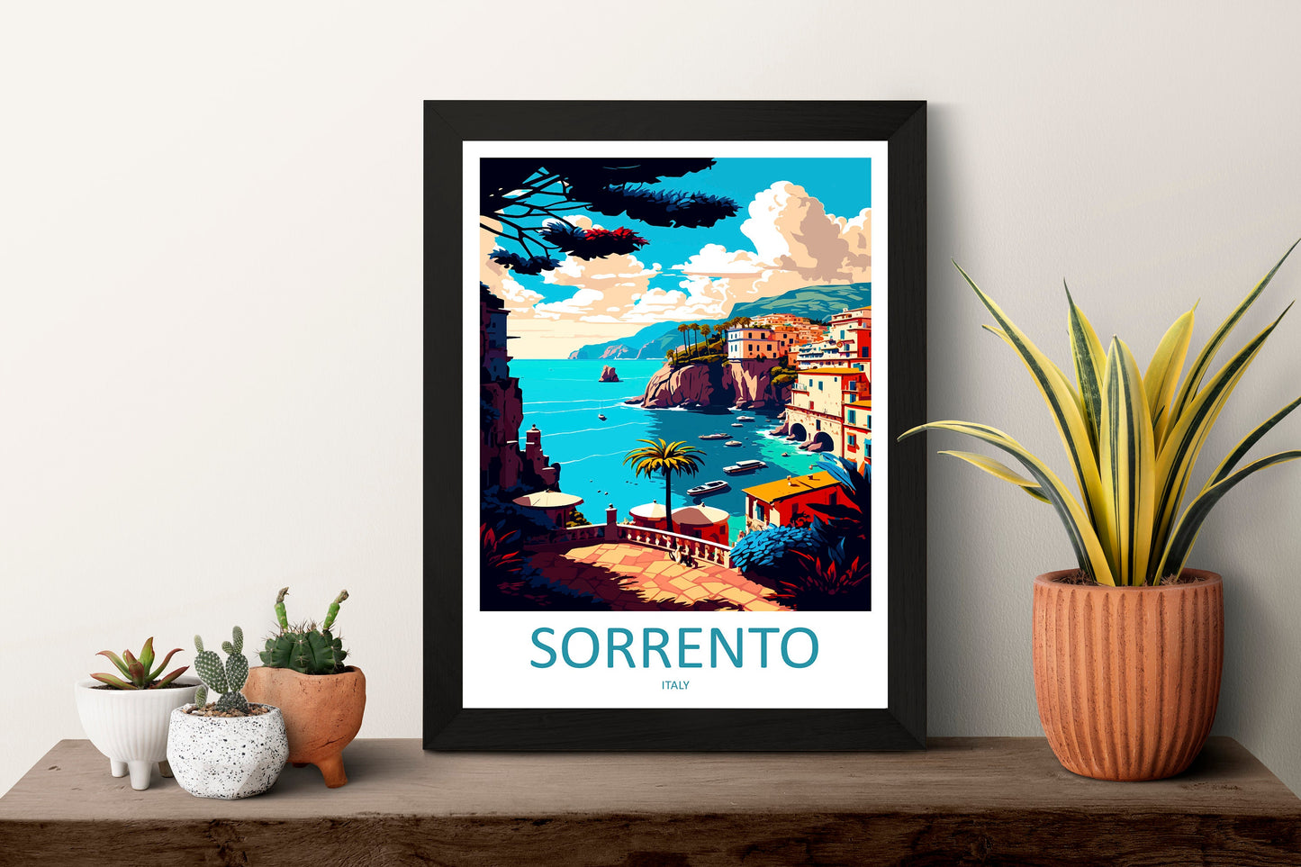 Sorrento Travel Print Wall Art Sorrento Wall Hanging Home Décor Sorrento Gift Art Lovers Italy Art Lover Gift Sorrento Print Sorrento Art