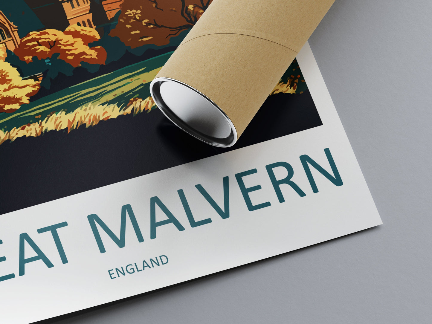 Great Malvern Travel Print Wall Art Great Malvern Wall Hanging Home Décor Great Malvern Gift Art Lovers England Art Lover Gift Great Malvern