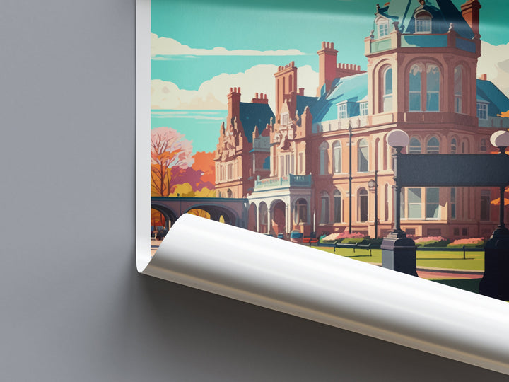 Harrogate Travel Print Wall Art Harrogate Wall Hanging Home Décor Harrogate Gift Art Lovers England Art Lover Gift Harrogate Travel Gift