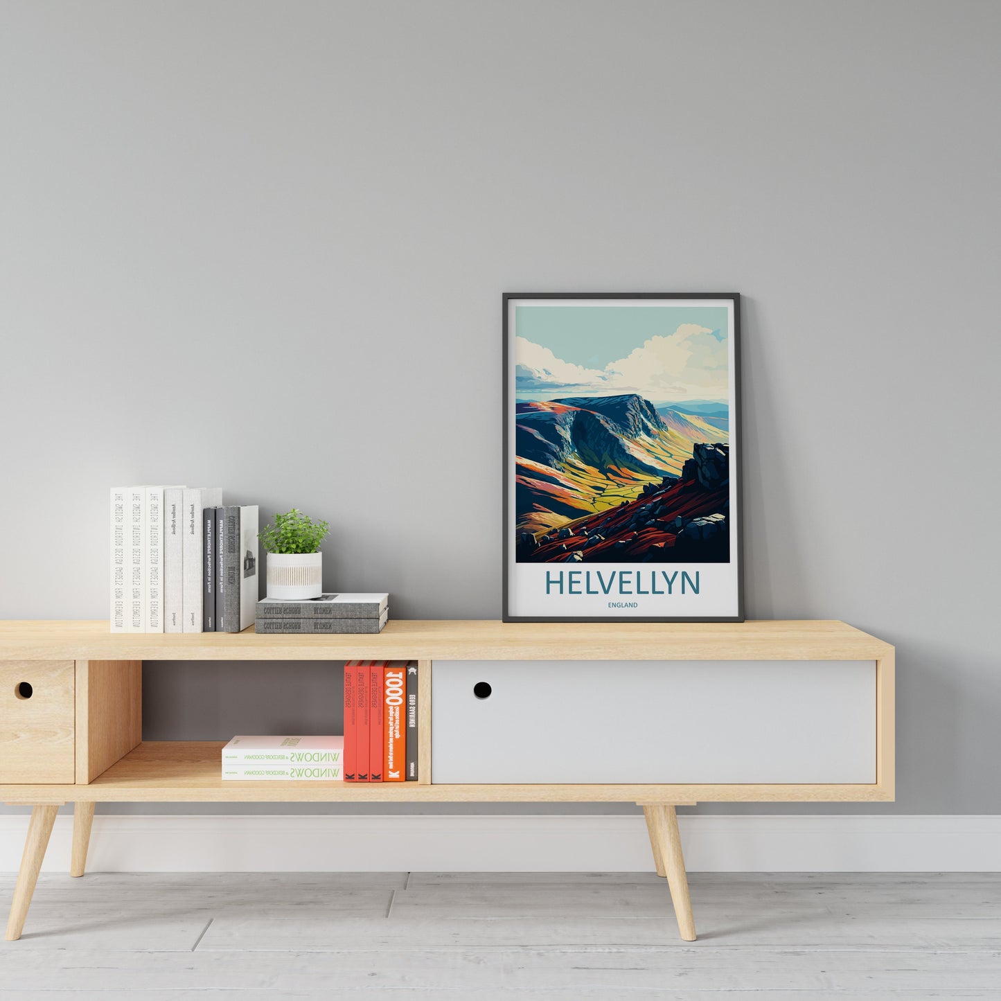 Helvellyn Travel Print Wall Art Helvellyn Wall Hanging Home Décor Helvellyn Gift Art Lovers England Art Lover Gift Helvellyn Travel Gift