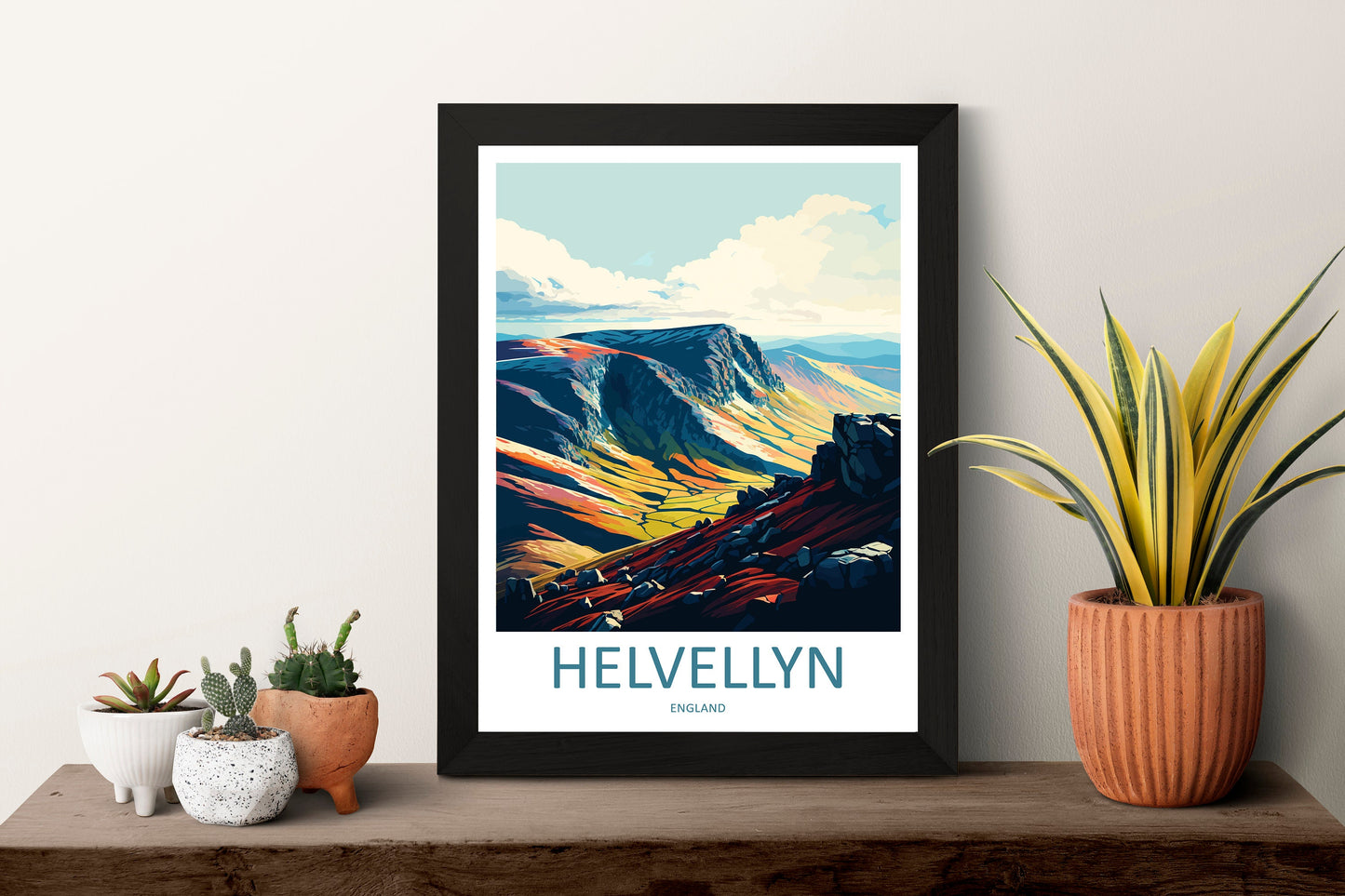 Helvellyn Travel Print Wall Art Helvellyn Wall Hanging Home Décor Helvellyn Gift Art Lovers England Art Lover Gift Helvellyn Travel Gift