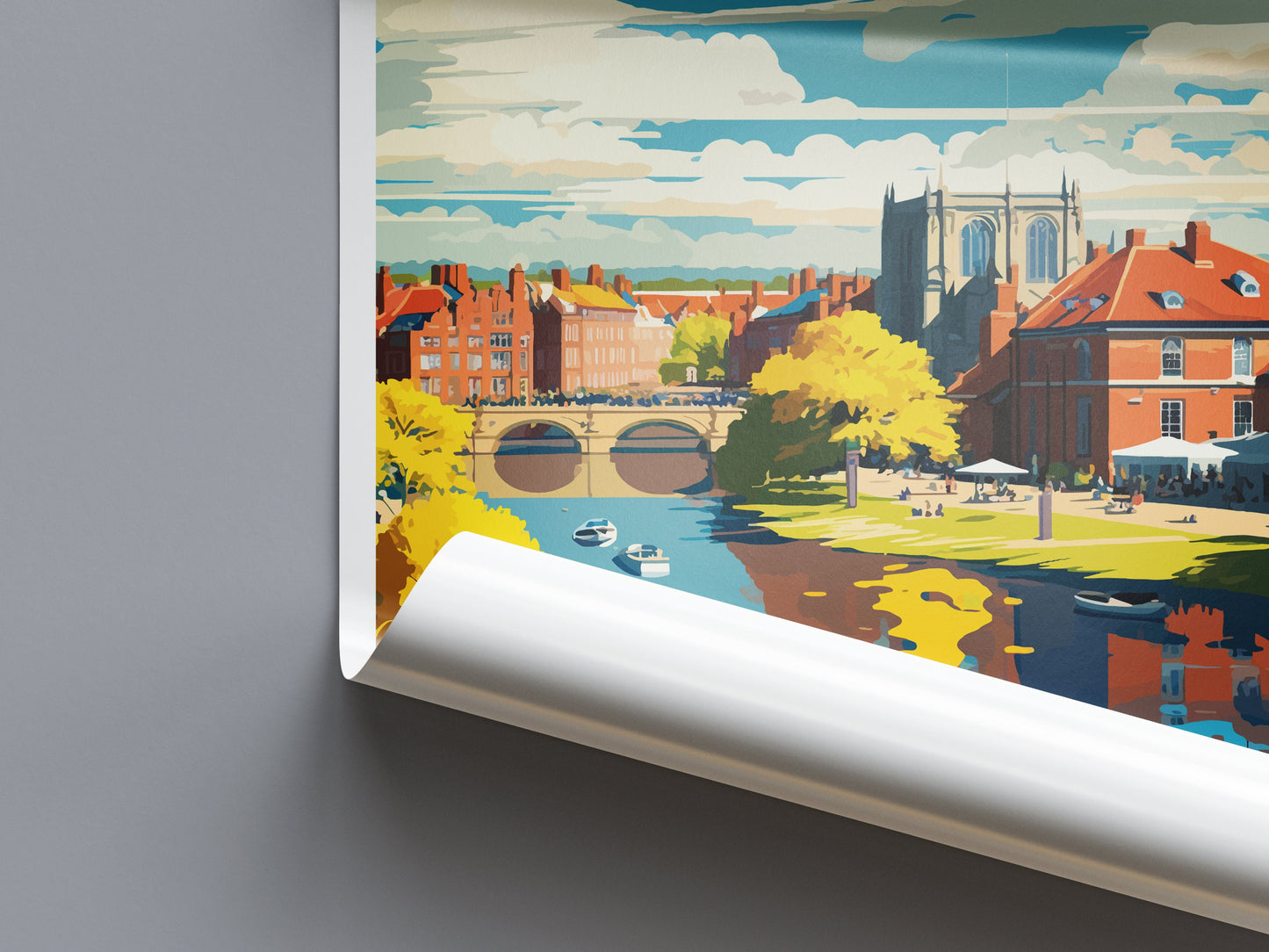 Newark-on-Trent Travel Print Wall Art Newark-on-Trent Wall Hanging Home Décor Newark-on-Trent Gift Art Lovers England Art Lover Gift