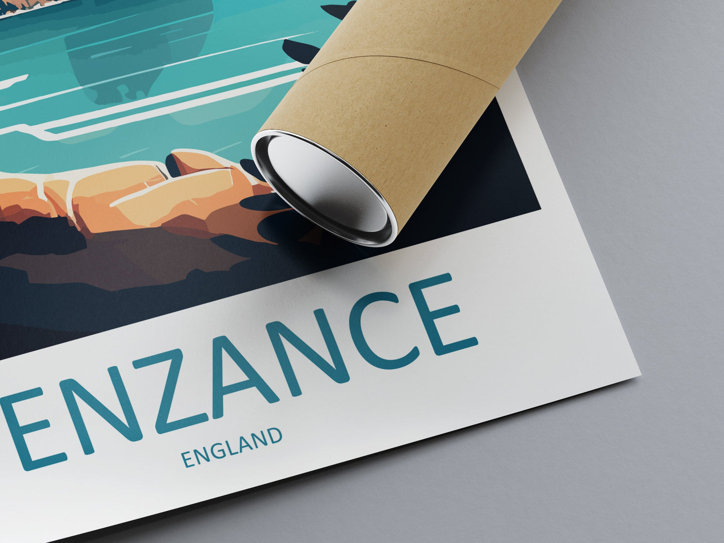Penzance Travel Print Wall Art Penzance Wall Hanging Home Décor Penzance Gift Art Lovers England Art Lover Gift Penzance Travel Gift