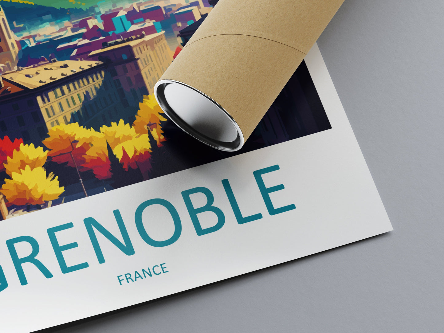 Grenoble Travel Print Wall Art Grenoble Wall Hanging Home Décor Grenoble Gift Art Lovers France Art Lover Gift Grenoble Print France Artwork