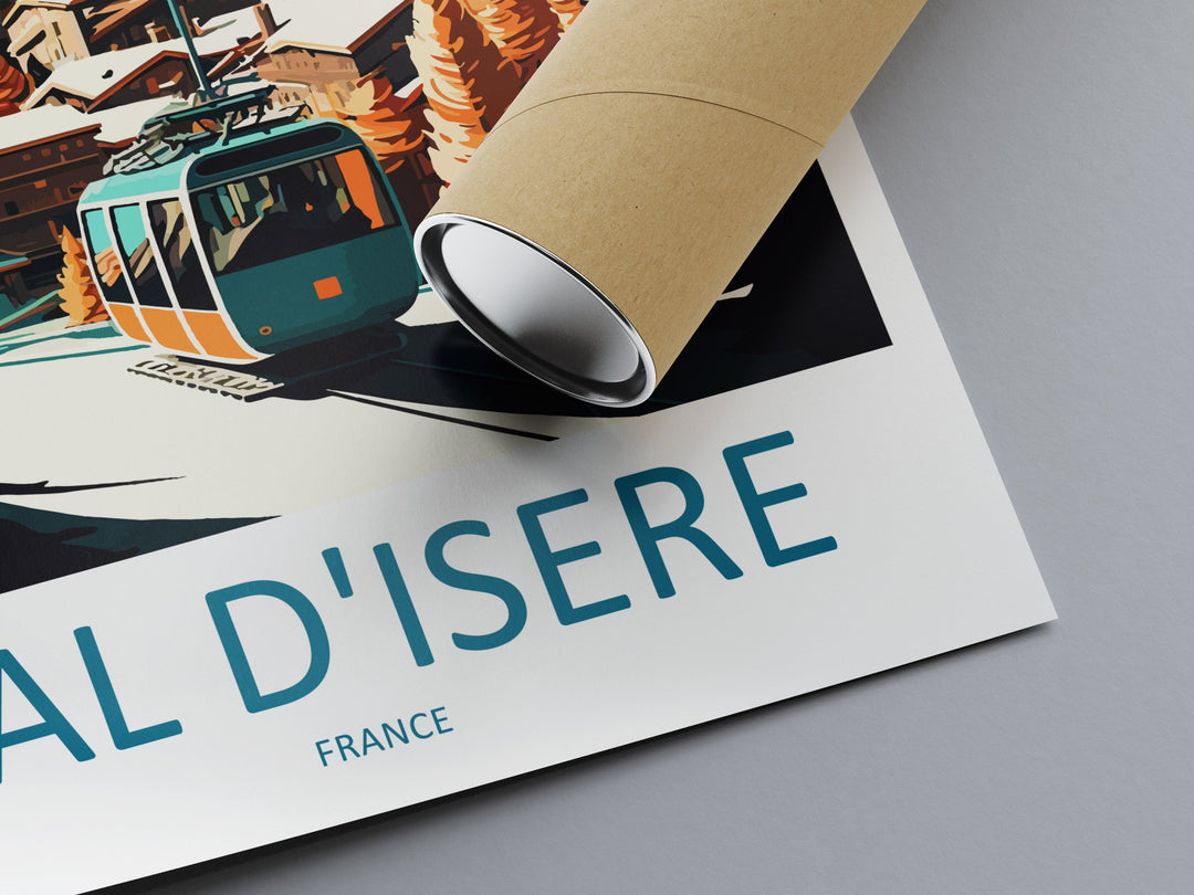 Val d'isere Travel Print Wall Art Val d'isere Wall Hanging Home Décor Val d'isere Gift Art Lovers Ski Art Lover Gift Val d'isere Print Ski