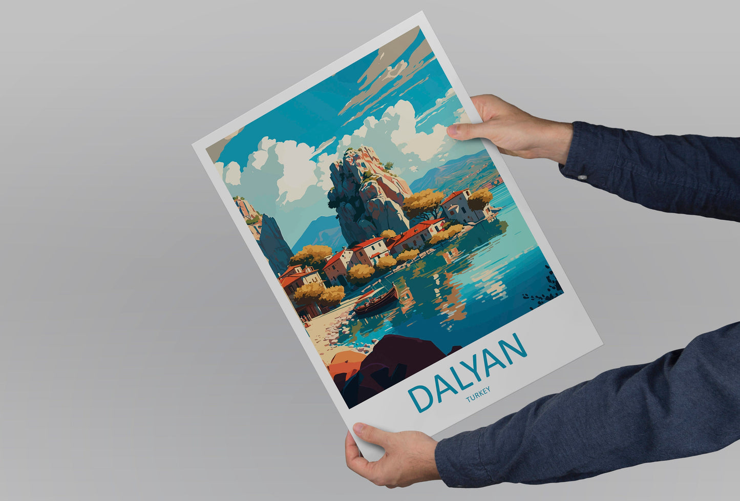 Dalyan Travel Print Wall Art Dalyan Wall Hanging Home Décor Dalyan Gift Art Lovers Turkey Art Lover Gift Dalyan City Turkey Travel