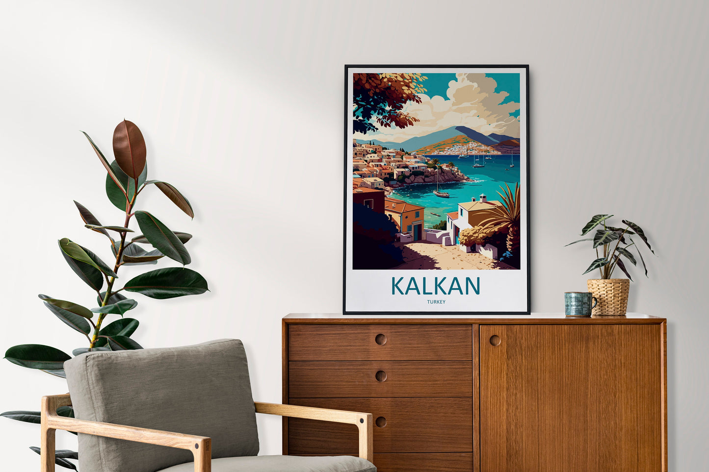 Kalkan Travel Print Wall Art Kalkan Wall Hanging Home Décor Kalkan Gift Art Lovers Turkey Art Lover Gift Kalkan City Turkey Travel