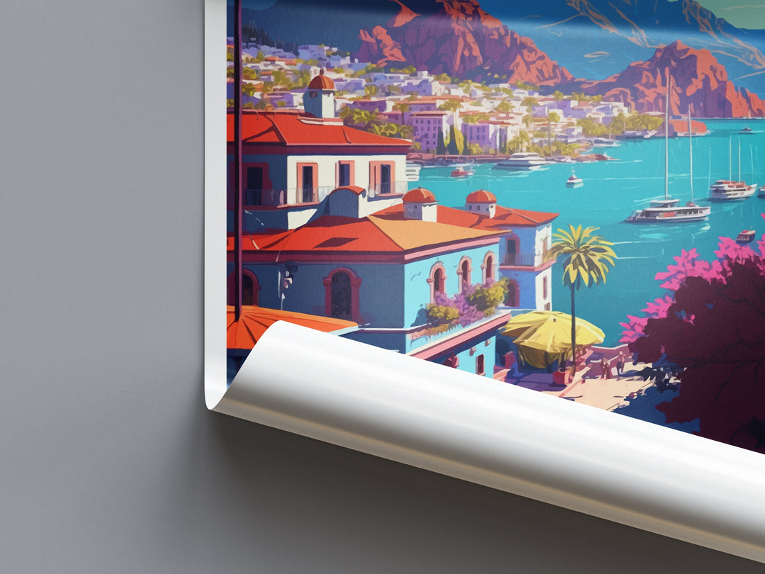 Marmaris Travel Print Wall Art Marmaris Wall Hanging Home Décor Marmaris Gift Art Lovers Turkey Art Lover Gift Marmaris City Turkey Travel