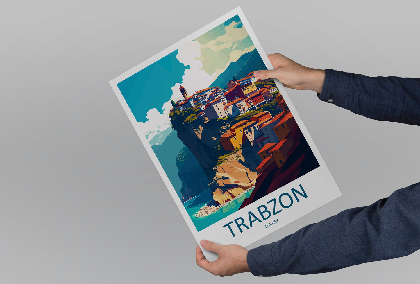 Trabzon Travel Print Wall Art Trabzon Wall Hanging Home Décor Trabzon Gift Art Lovers Turkey Art Lover Gift Trabzon Turkey Travel