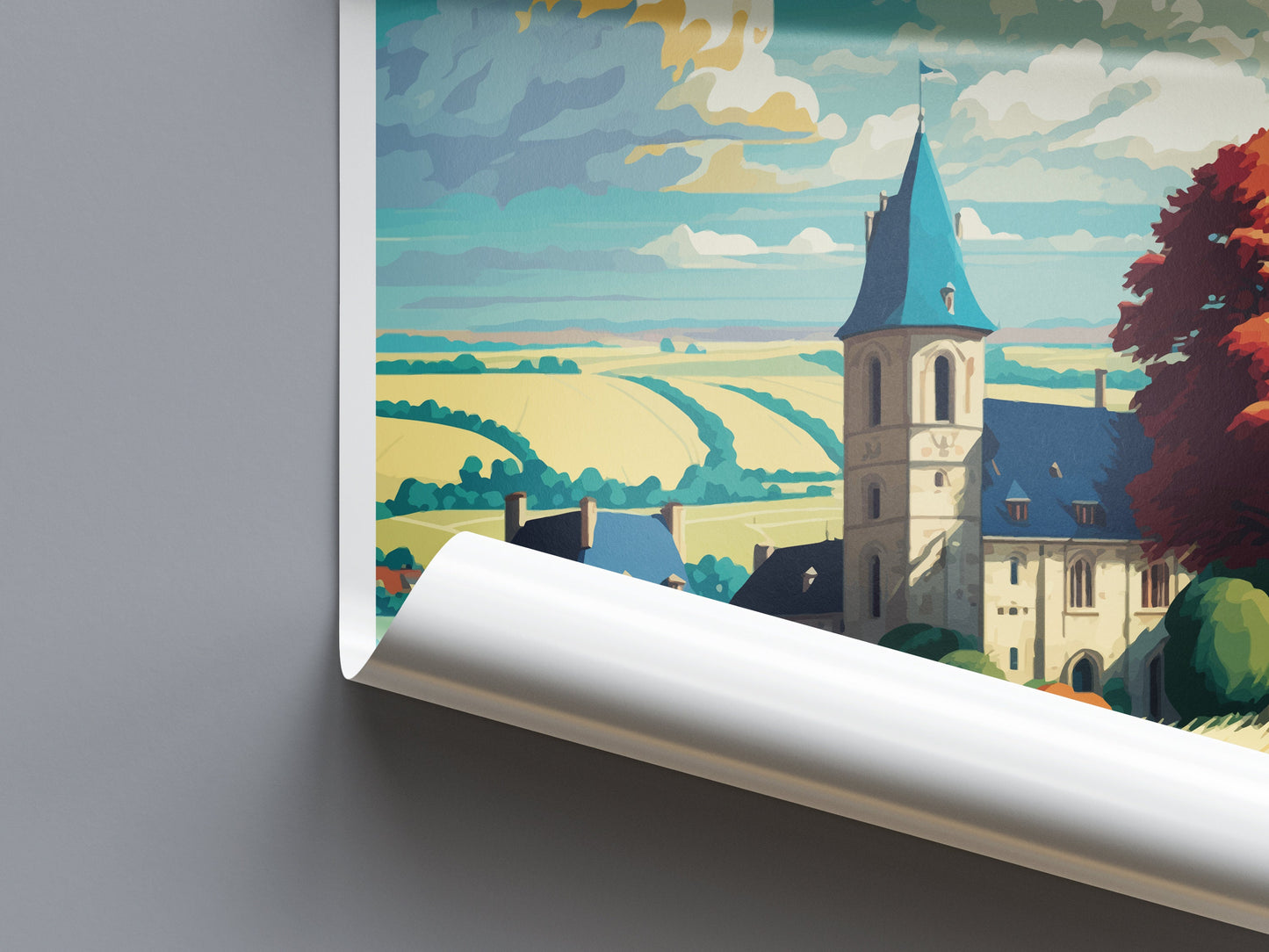 Normandy Travel Print Wall Art Normandy Wall Hanging Home Décor Normandy Gift Art Lovers France Art Lover Gift Normandy Print France Artwork