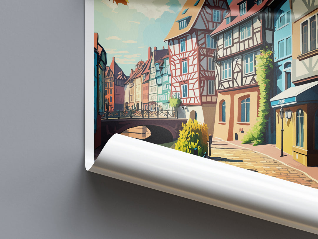 Colmar Travel Print Wall Art Colmar Wall Hanging Home Décor Colmar Gift Art Lovers France Art Lover Gift Colmar Print France Artwork Gift