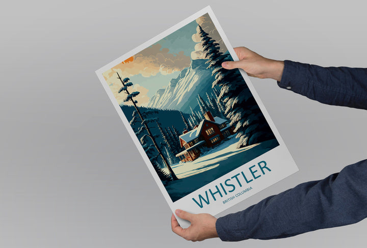 Whistler Travel Print Wall Art Whistler Wall Hanging Home Décor Whistler Gift Art Lovers Ski Art Lover Gift Whistler Print Skiing Whistler